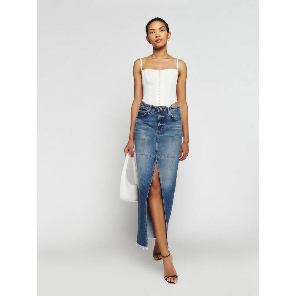 Tazz Maxi Denim Skirt size 26 NWOT - Picture 2 of 9